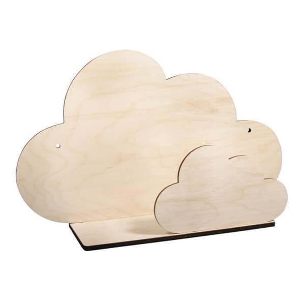 DIY kit - Cloud trähylla 35 x 21 x 10 cm