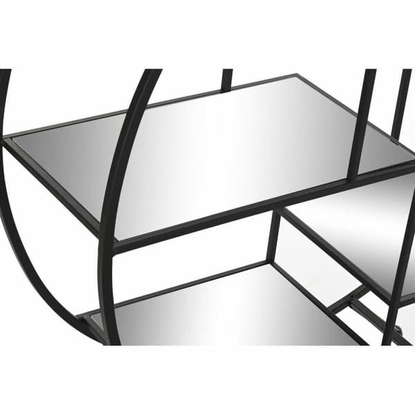 Hylder DKD Home Decor Sort Metal Spejl 95 x 27 x 105 cm