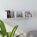 Miniatyrbild 1 av 2: CD-hylla vit högglans 75x18x18 cm konstruerat trä