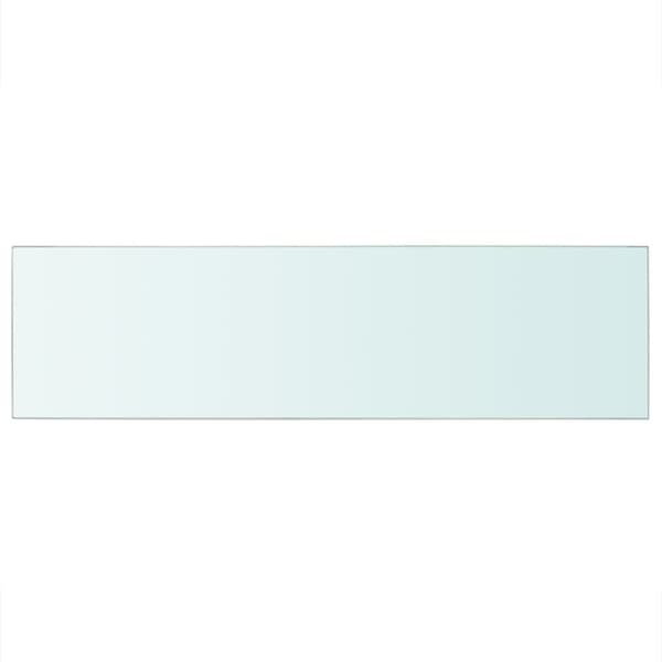 Hyllplan glas genomskinlig 90x25 cm