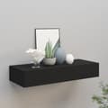 Miniatyrbild 1 av 2: Väggmonterad låda svart 60x23,5x10 cm MDF
