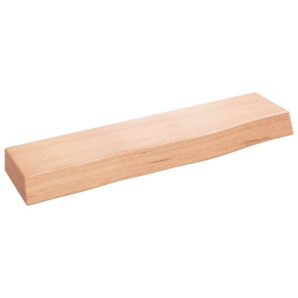 Bordsskiva ljusbrun 40x10x4 cm behandlad massiv ek