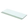 Miniatyrbild 1 av 2: Hyllplan 2 st glas genomskinlig 50x12 cm