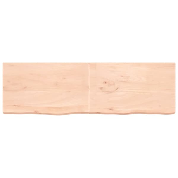 Hyllplan 200x60x(2-6) cm obehandlad massiv ek