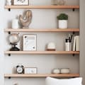 Miniatyrbild 1 av 2: Hyllplan 80x10x4 cm obehandlad massiv ek