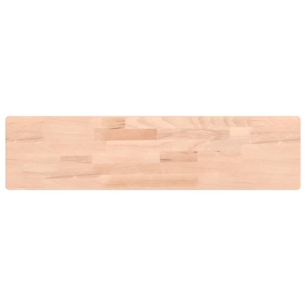 Vägghylla 80x20x4 cm massivt bokträ