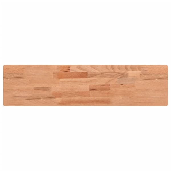 Vägghylla 80x20x4 cm massivt bokträ