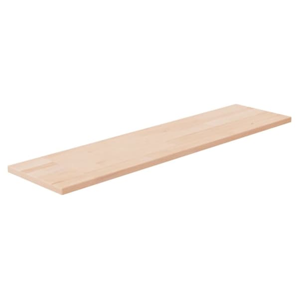 Hyllplan 80x20x1,5 cm obehandlad massiv ek