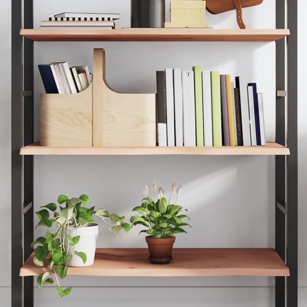 Hyllplan 80x40x2 cm obehandlad massiv ek