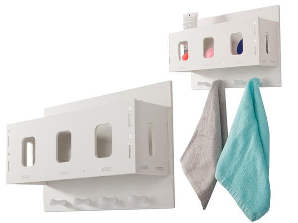 Hängade Badrumshylla med Krokar