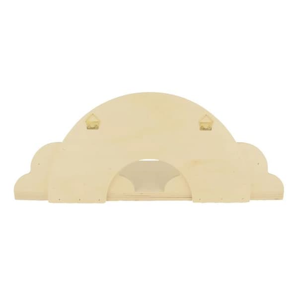 Vägghylla - ARTEMIO - Regnbåge 40cm - Beige - Trälook - Modernt
