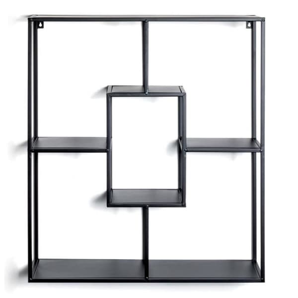 Designer Vägghylla "tybia" 70cm Svart - Paris Prix