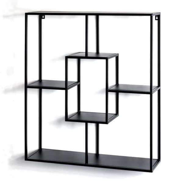 Designer Vägghylla "tybia" 70cm Svart - Paris Prix