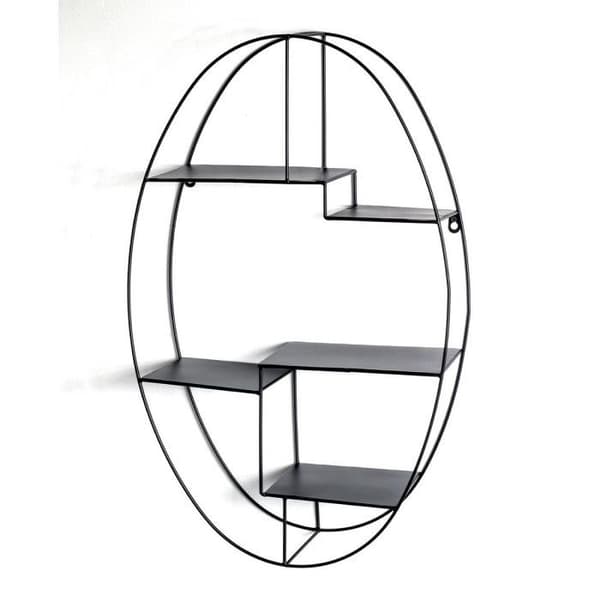 3-vånings Vägghylla "tybia" 71cm Svart - Paris Pris
