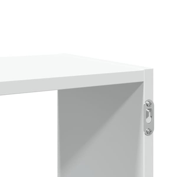 væghylde 100x25x50 cm konstrueret træ hvid