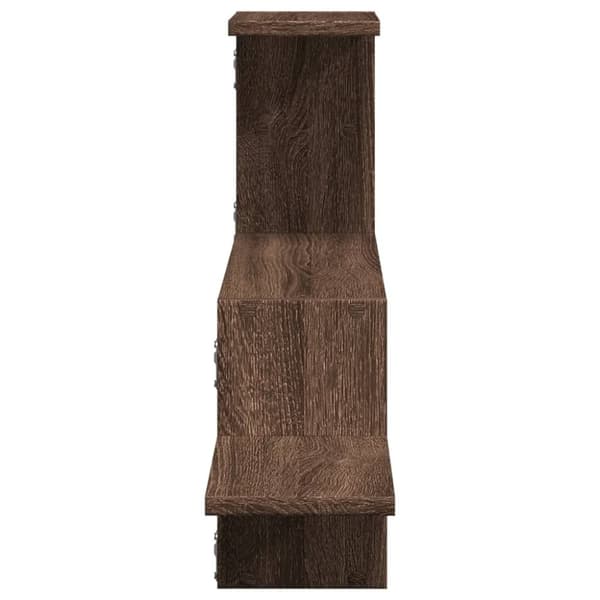 Seinähylly ruskea tammi 104x15x49 cm tekninen puu