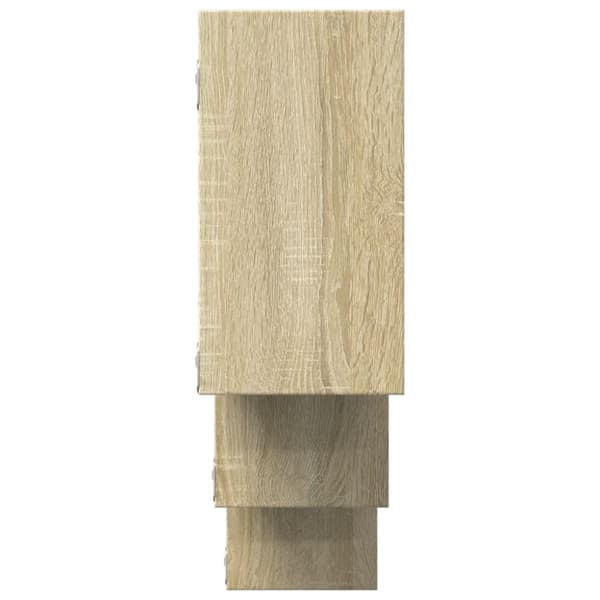 væghylde 159x18x66 cm konstrueret træ sonoma-eg