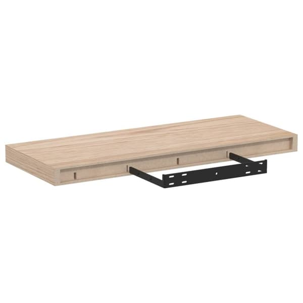 Svävande hyllor 2 st 60x23,5x4 cm konstruerat trä