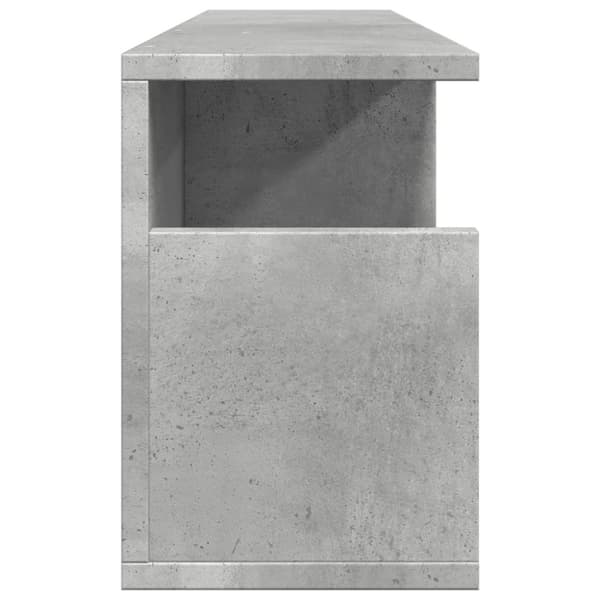 Seinäkaappi 80x20x30 cm betoninharmaa tekninen puu