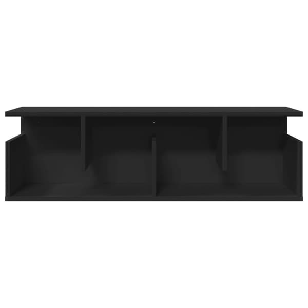 vægskab 100x20x30 cm konstrueret træ sort