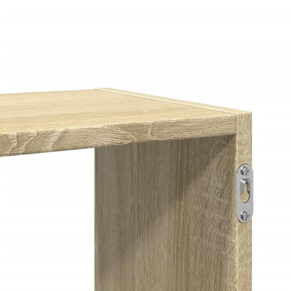 Vägghylla sonoma-ek 100x25x50 cm konstruerat trä