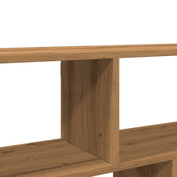 væghylde 100x25x50 cm konstrueret træ sort egetræsfarve