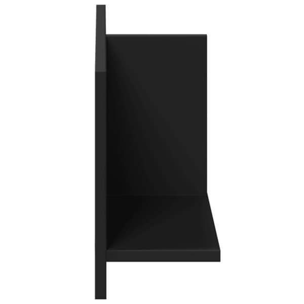 Seinäkaappi 70x16,5x30 cm musta tekninen puu