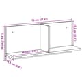 Miniatyrbillede 9 af 9: vægskab 70x16,5x30 cm konstrueret træ kunsteg