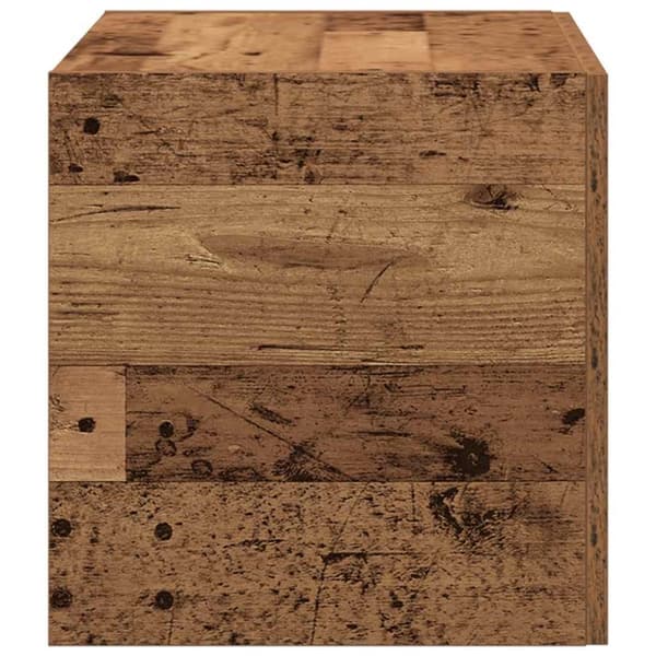 vægskab 80x39x40 cm konstrueret træ antikt træ