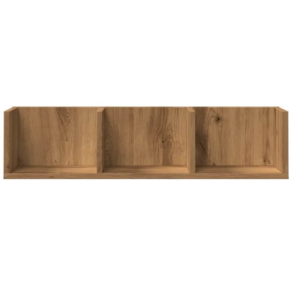 CD-hylla artisan ek 75x18x18 cm konstruerat trä