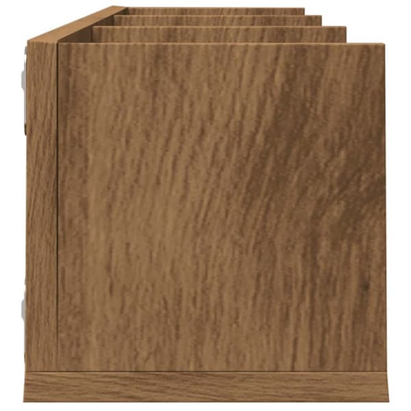 CD-hylla artisan ek 75x18x18 cm konstruerat trä