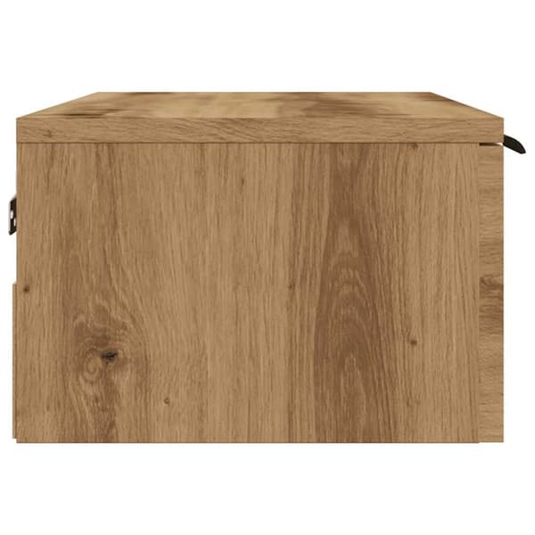 vægskab 68x30x20 cm konstrueret træ antikt eg