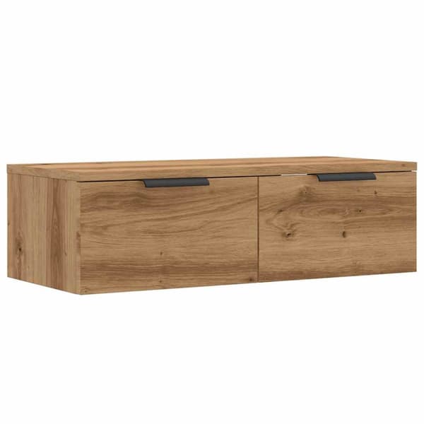 vægskab 68x30x20 cm konstrueret træ antikt eg