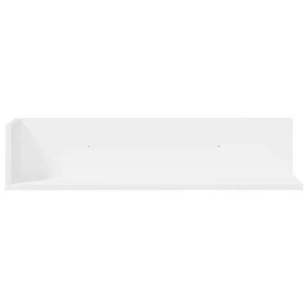 Seinähyllyt 2 kpl Valkoinen 75x16,5x16,5 cm