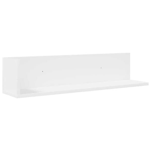 Seinähyllyt 2 kpl Valkoinen 75x16,5x16,5 cm