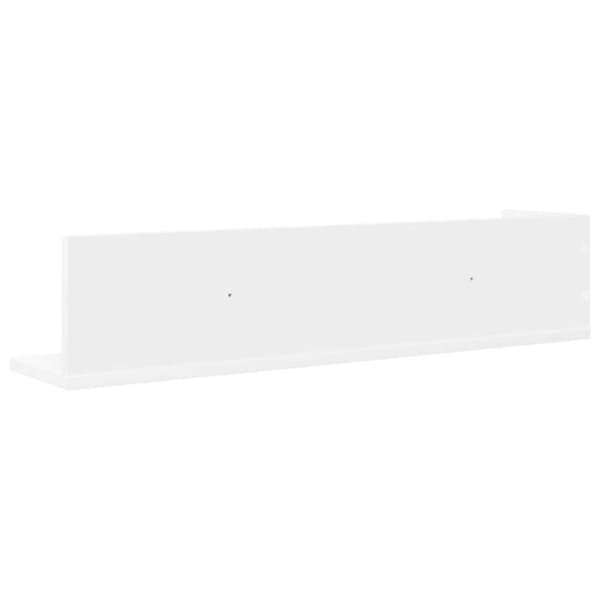 Seinähyllyt 2 kpl Valkoinen 75x16,5x16,5 cm