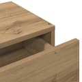 Miniatyrbild 8 av 10: Vägghylla med lådor ek 100x36x19 cm konstruerat trä