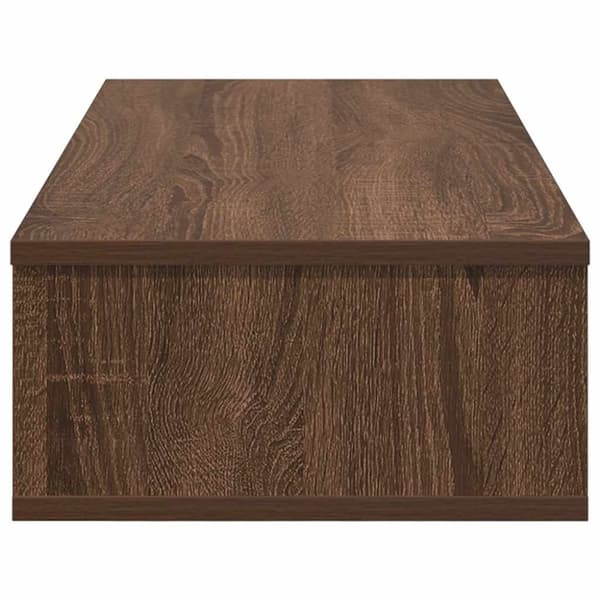 Seinähylly laatikoilla Ruskea tammi 80x31x17 cm
