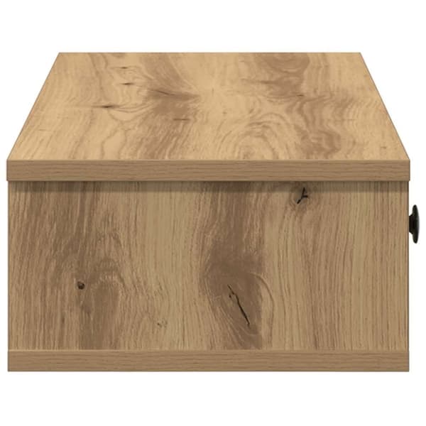 Seinähylly laatikoilla Artisian Oak 60x25x15 cm