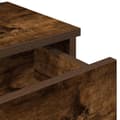 Miniatyrbillede 8 af 10: væghylde med skuffer 100x37,5x19 cm konstrueret træ røget eg