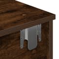 Miniatyrbillede 9 af 10: væghylde med skuffer 100x37,5x19 cm konstrueret træ røget eg