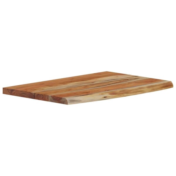 væghylde 60x40x2,5 cm rektangulær massivt akacietræ