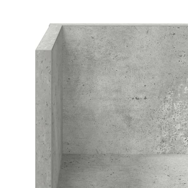 Seinähyllyt 2 kpl Betoninharmaa 75x16,5x16,5 cm