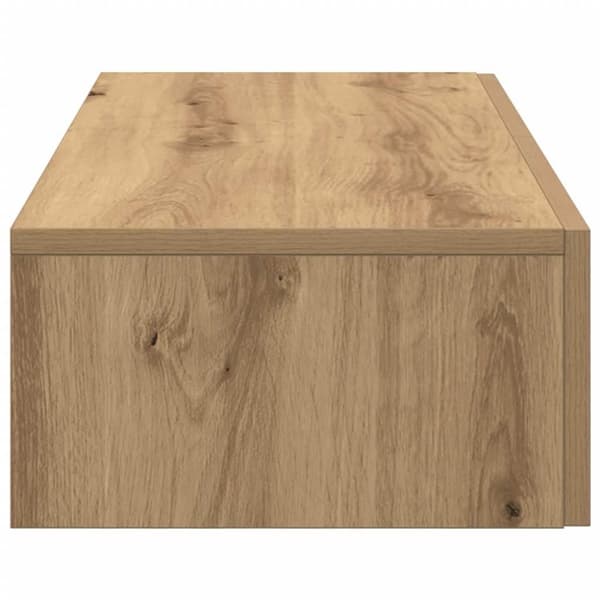 Seinähylly laatikoilla Artisian Oak 80x33x17 cm