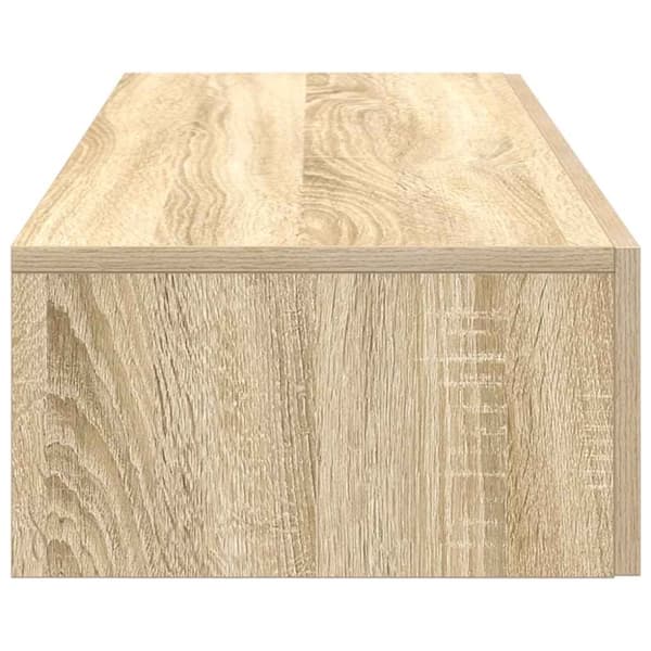 vidaXL væghylde med skuffer 100x36x19 cm konstrueret træ sonoma-eg