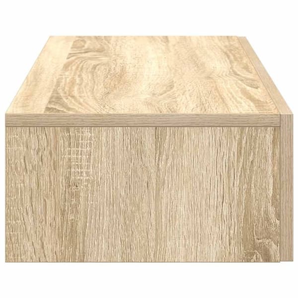 vidaXL væghylde med skuffer 80x33x17 cm konstrueret træ sonoma-eg