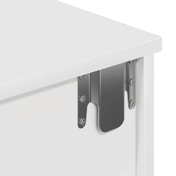 vidaXL Vägghylla med lådor vit 80x31x17 cm konstruerat trä