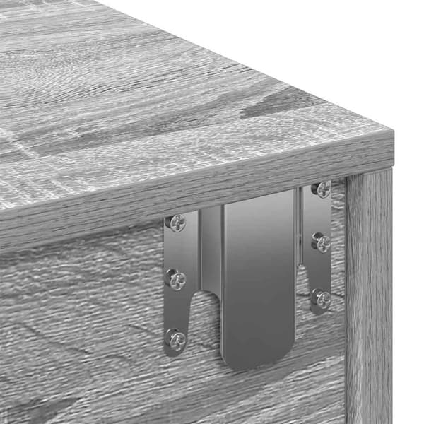 vidaXL Vägghylla med lådor grå sonoma 100x36x19 cm konstruerat trä
