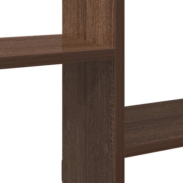 vidaXL Wall Cube Hylly 5 lokeroa Brown Oak Engineered Wood
