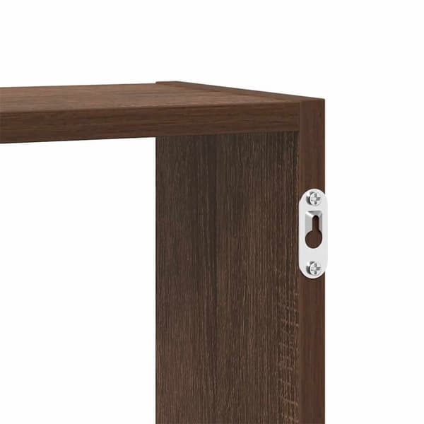 vidaXL Wall Cube Hylly 5 lokeroa Brown Oak Engineered Wood